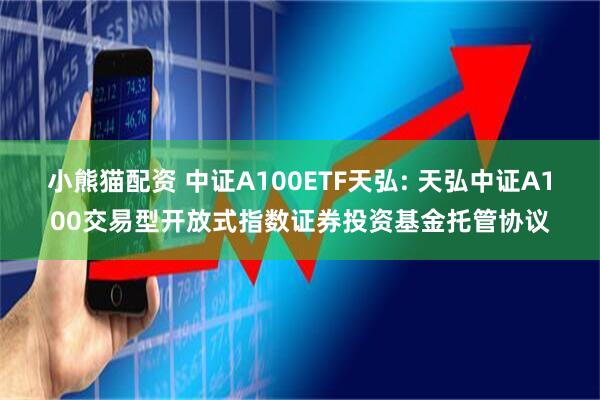 小熊猫配资 中证A100ETF天弘: 天弘中证A100交易型开放式指数证券投资基金托管协议