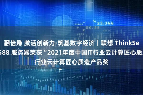翻倍赚 激活创新力·筑基数字经济｜联想 ThinkServer SR588 服务器荣获“2021年度中国IT行业云计算匠心质造产品奖