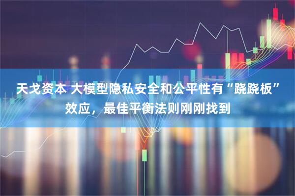 天戈资本 大模型隐私安全和公平性有“跷跷板”效应，最佳平衡法则刚刚找到